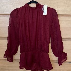 Maroon Blouse